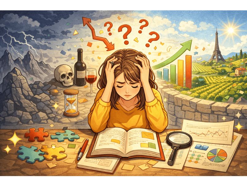 ソムリエ　勉強難易度　イメージ