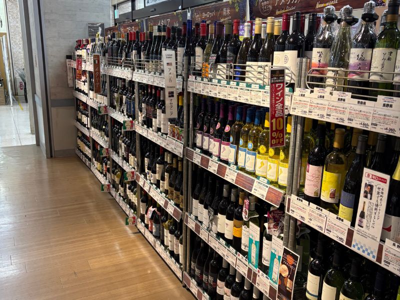 イオン ワイン売り場