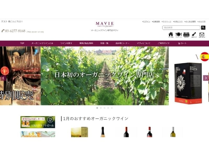 マヴィ ホームページ