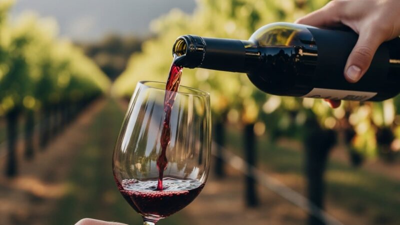 赤ワイン　注ぐ　イメージ