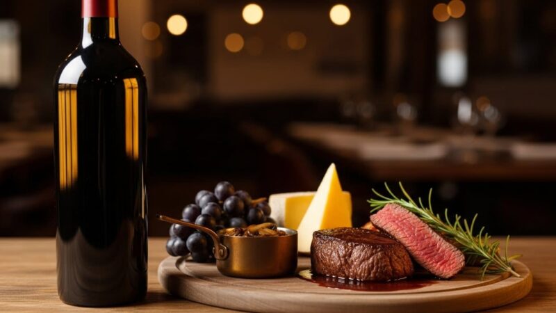 赤ワイン　料理に合わせる