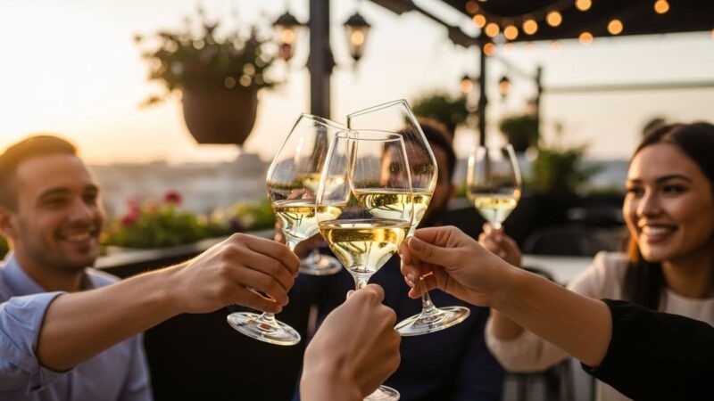 白ワイン 乾杯
