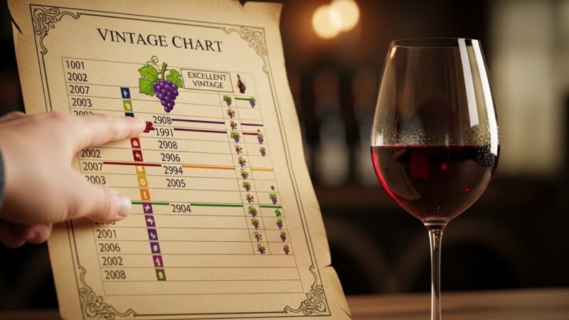 ワイン　ヴィンテージチャート