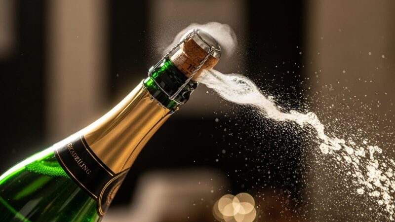 スパークリングワイン　栓　イメージ