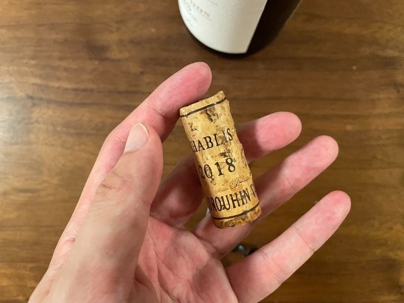 ドメーヌ・ドルーアン・ヴォードン シャブリ レゼルヴ・ド・ヴォードン コルク