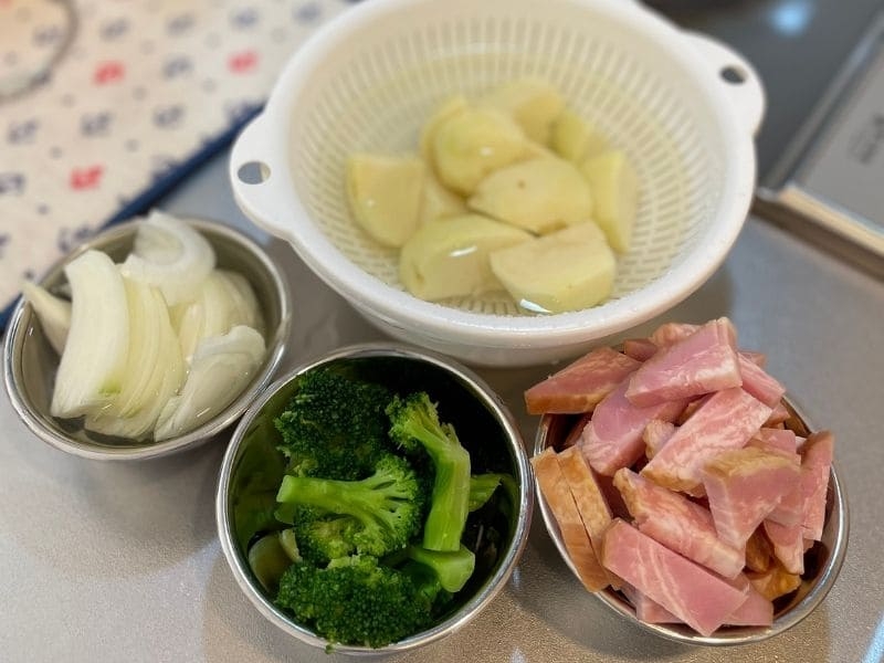 カレー風味ポテトサラダ　レシピ