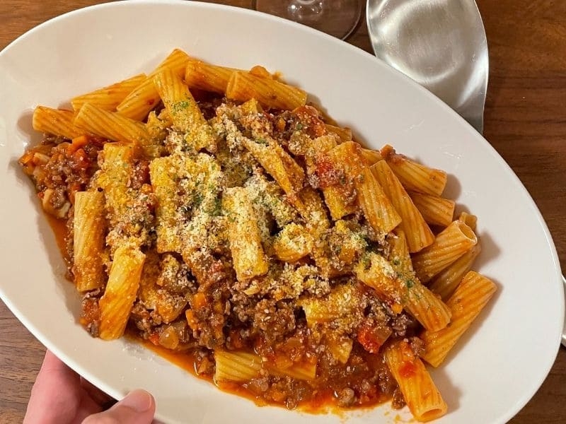 リガトーニ　ボロネーゼ