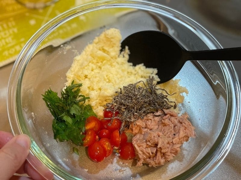 ポテトサラダ　調理工程