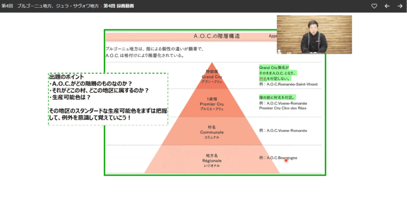 ヴィノテラス ワインスクール　講座画像