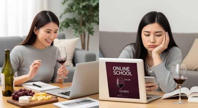 ワインスクール　オンライン　向き不向き