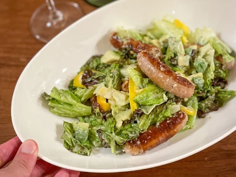 生ウインナーとアボカドのハニーマスタードサラダ