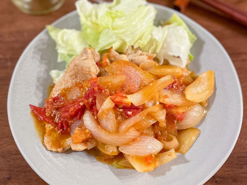 トマト生姜焼き