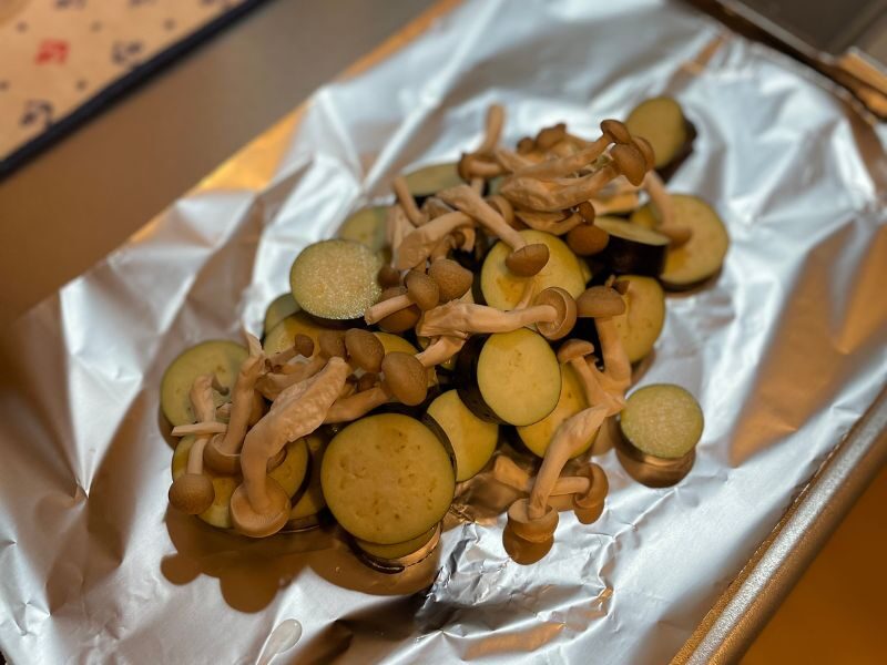 茄子とチーズのホイル焼き