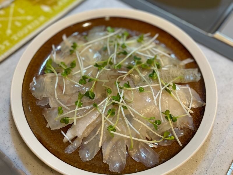 伸東ヒラメのカルパッチョ