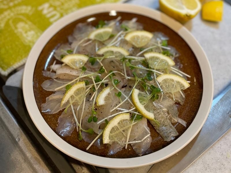 伸東ヒラメのカルパッチョ