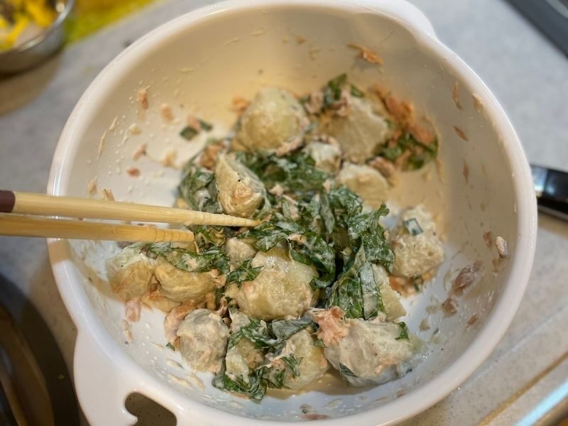 里芋としそのツナマヨサラダ