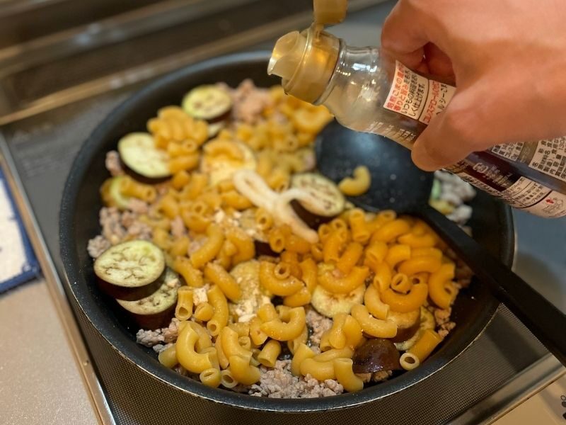 豚挽き肉となすの旨塩マメロ二