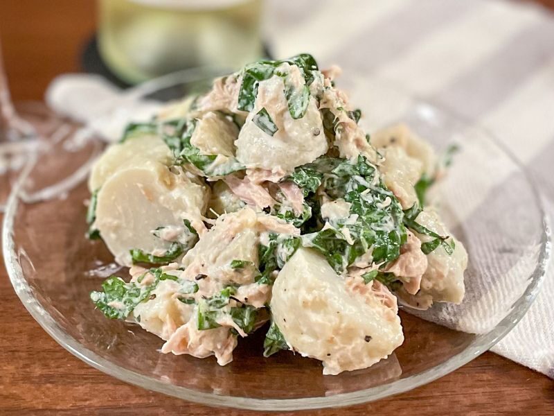 里芋としそのツナマヨサラダ