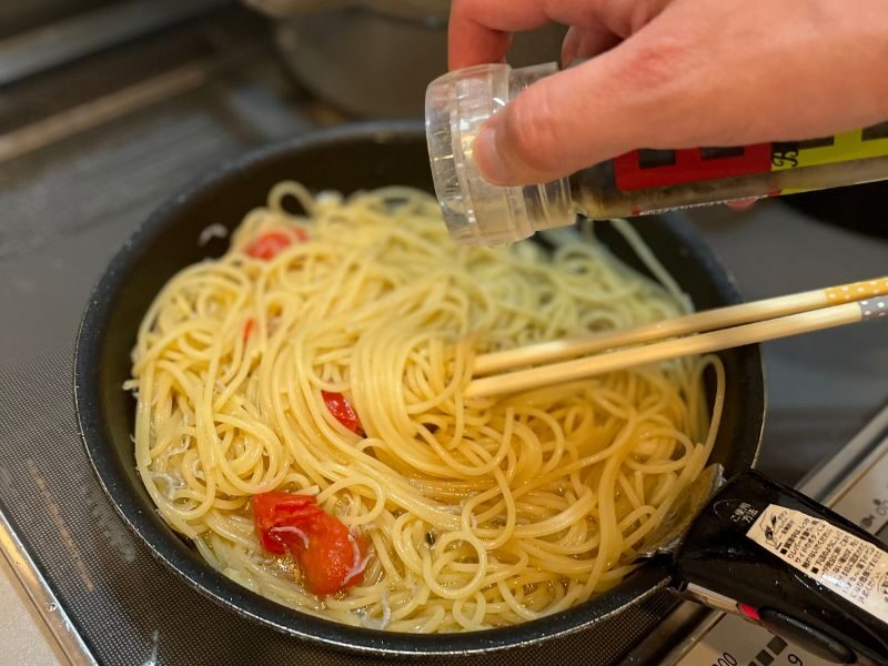 ちりめんじゃことみょうがのマッキアート