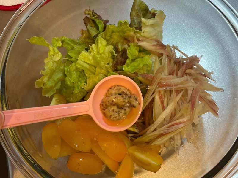 ツナとみょうがのサラダ麺