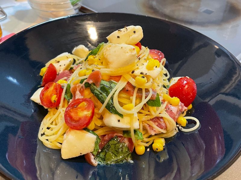 冷製カプレーゼパスタ