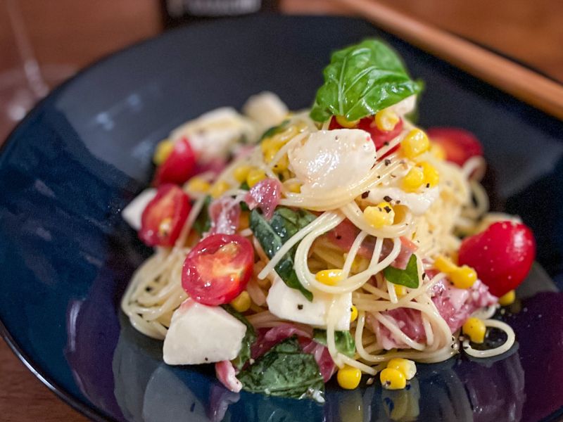 冷製カプレーゼパスタ