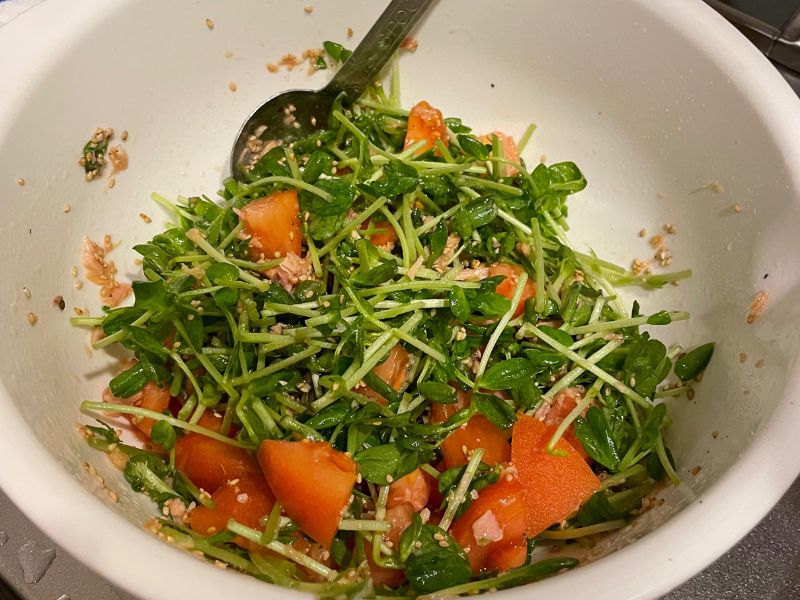 豆苗中華サラダ