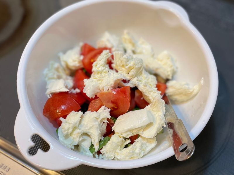 なすの塩こうじカプレーゼ