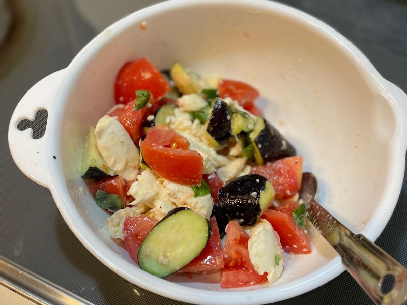 なすの塩こうじカプレーゼ