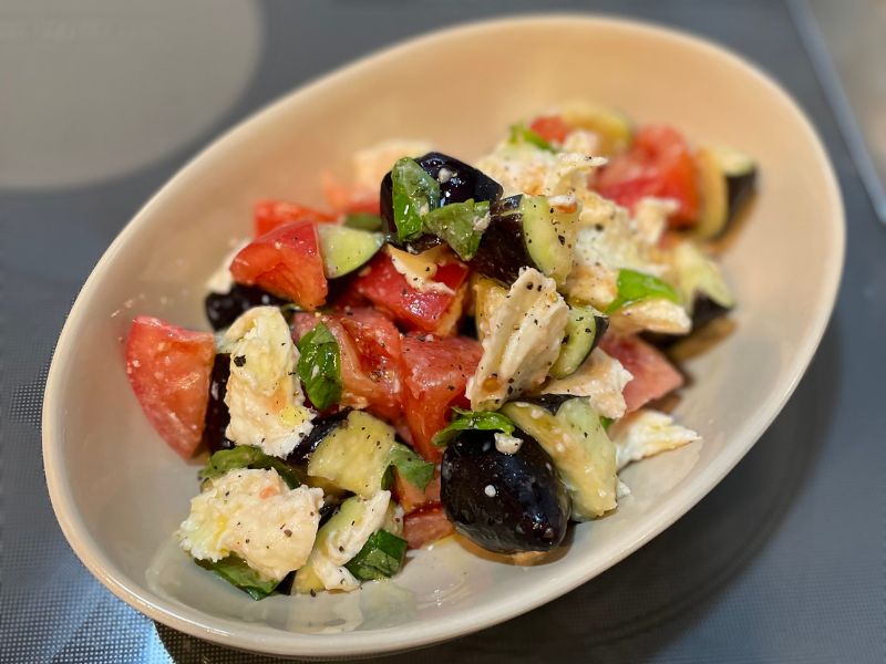 なすの塩こうじカプレーゼ