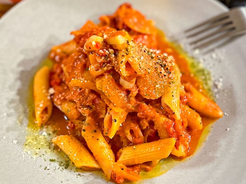 ツナのトマトクリームペンネ