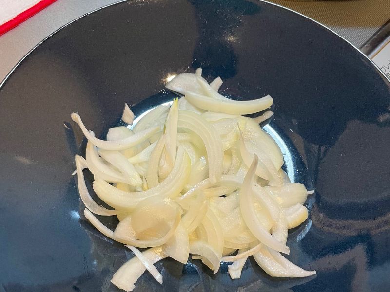 タコと筍ののり塩炒め