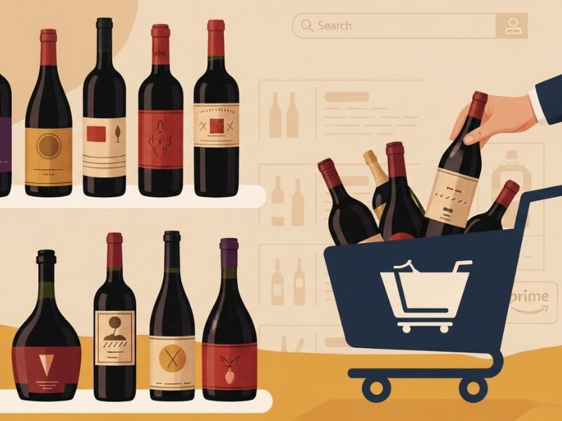 ワイン 通販 購入イラスト