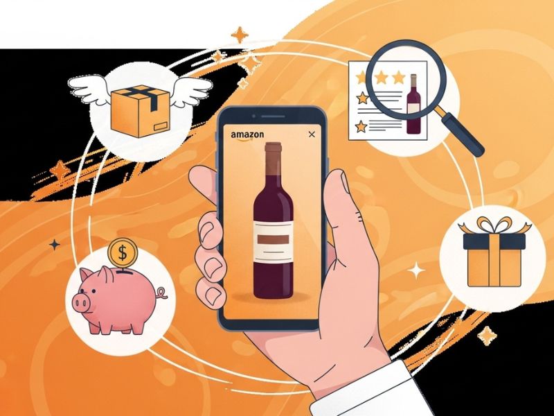 ワイン 通販 購入イラスト