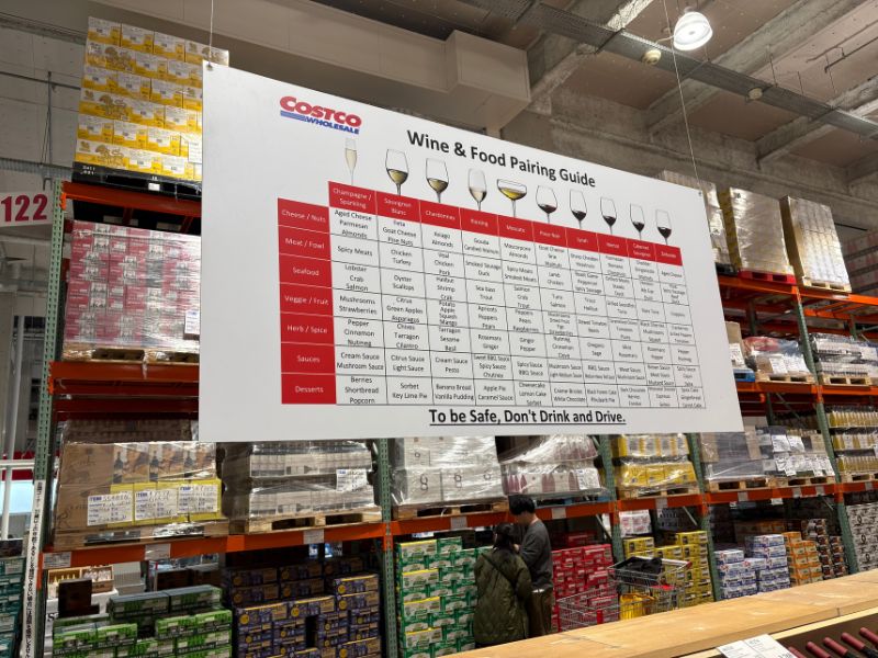 コストコ　ワイン売り場