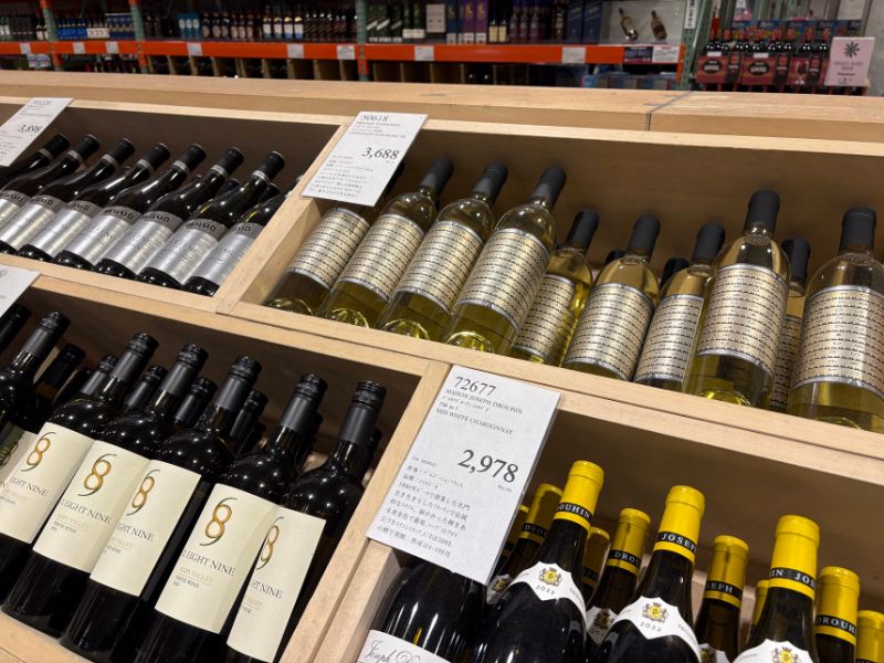 コストコ　ワイン売り場