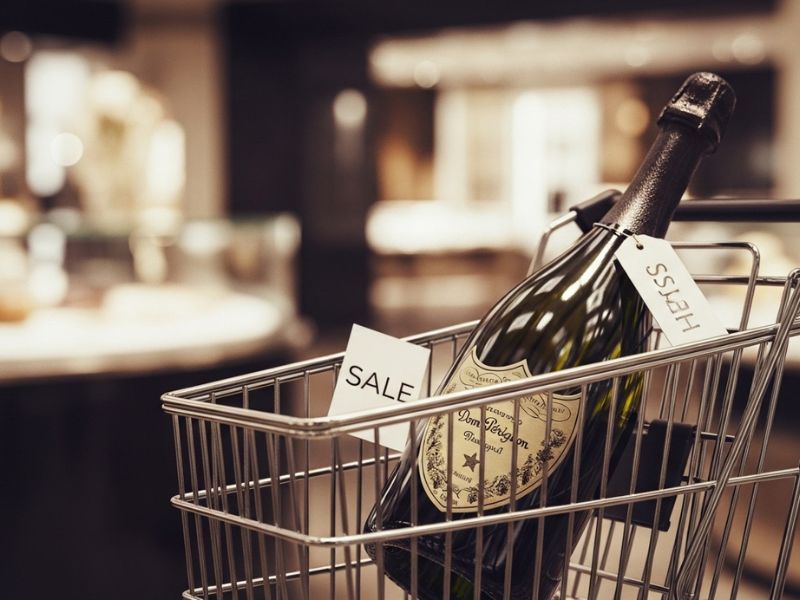 ドンペリのイメージ お買い物風景