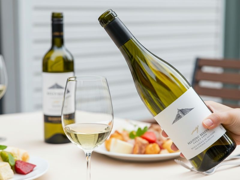 白ワイン　食卓