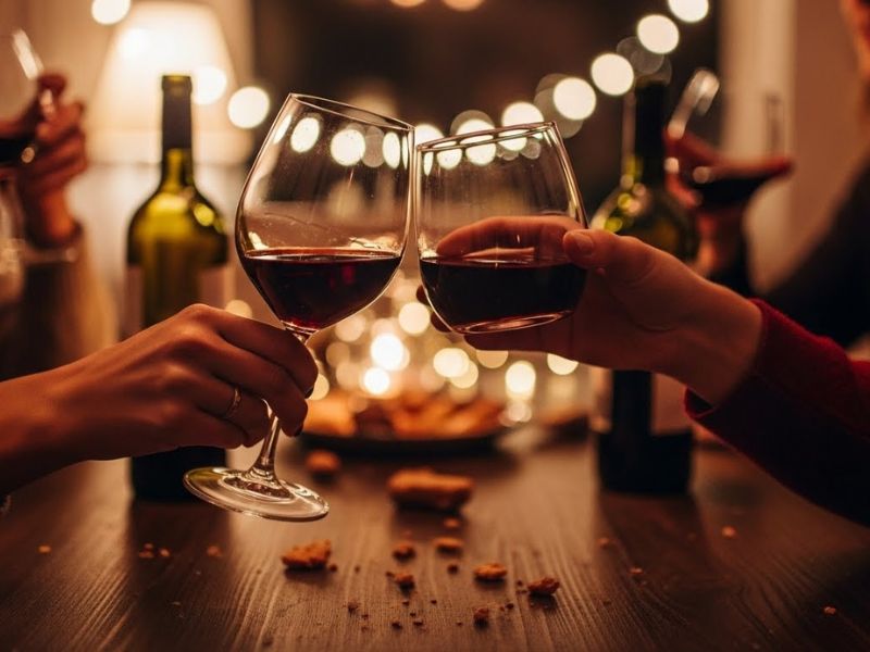 赤ワイン 乾杯